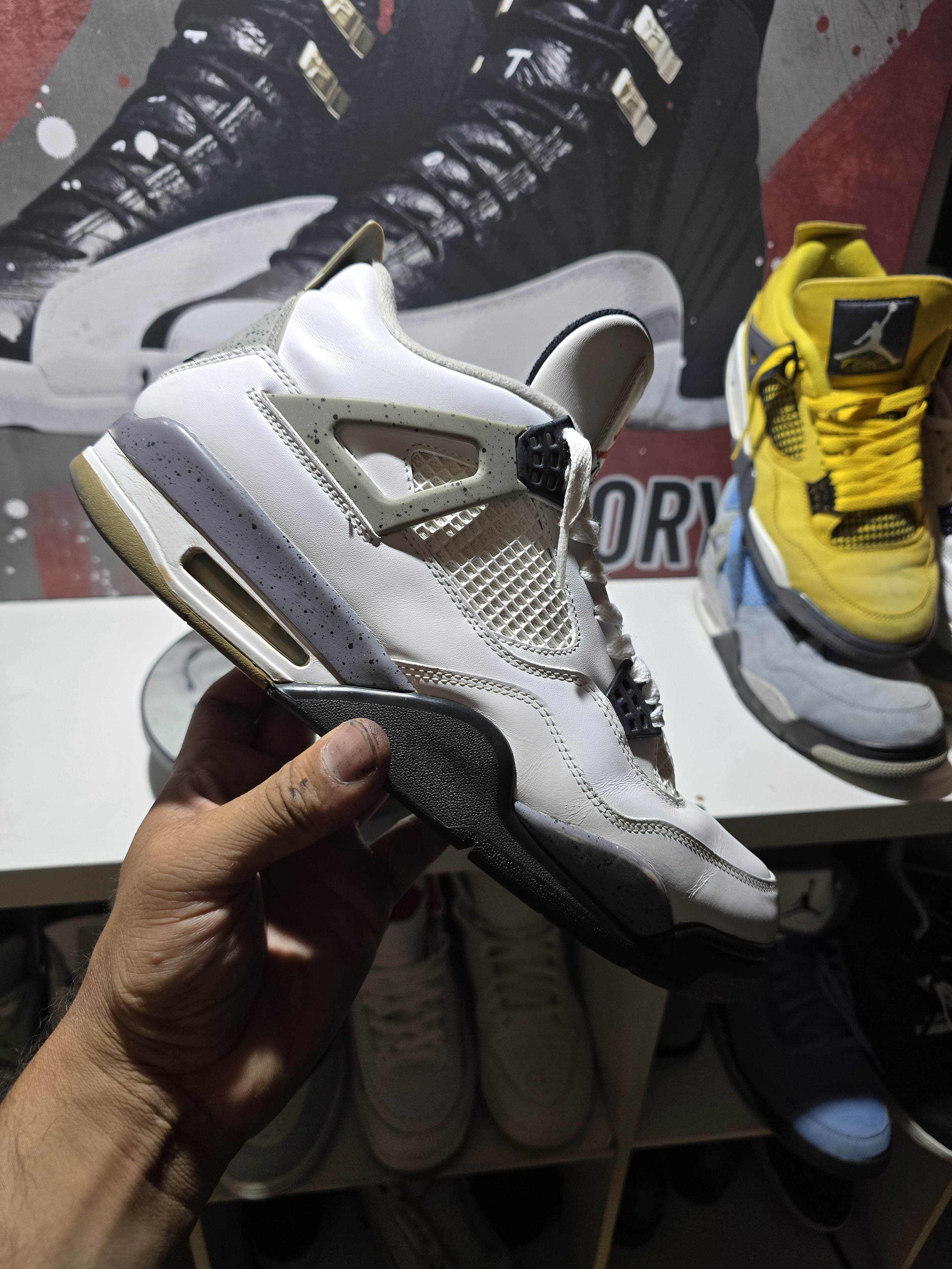 Jordan 4 White Cement Size 115